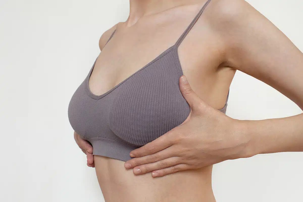 Woman breast or natural tits in lingerie Woman breast or natural tits in lingerie